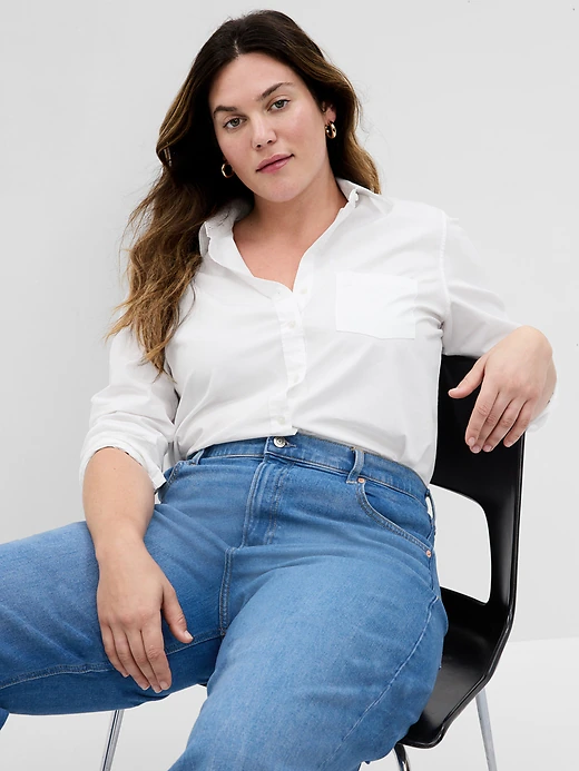 White Shirt and Jeans