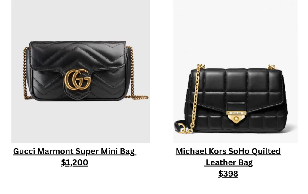 Gucci Marmont Super Mini Bag & Michael Kors SoHo Quilted Leather Bag
