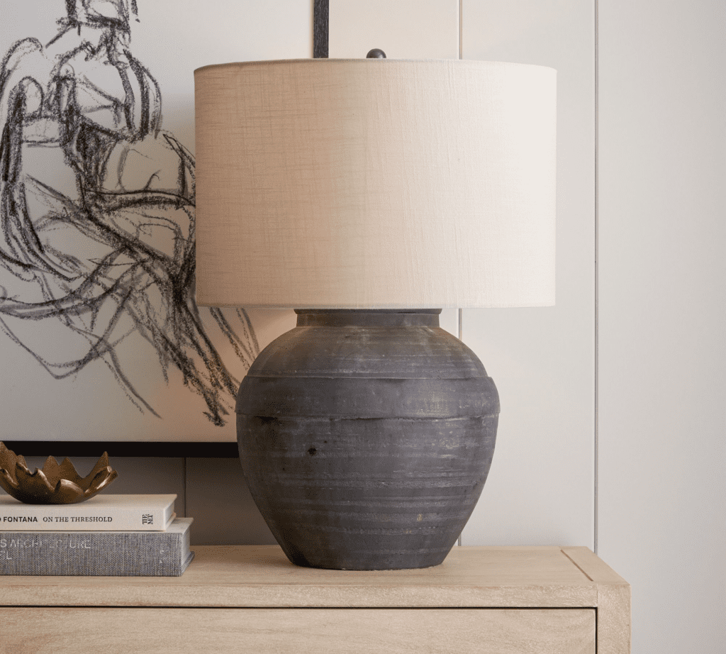 Black Ceramic Table Lamp 20-21