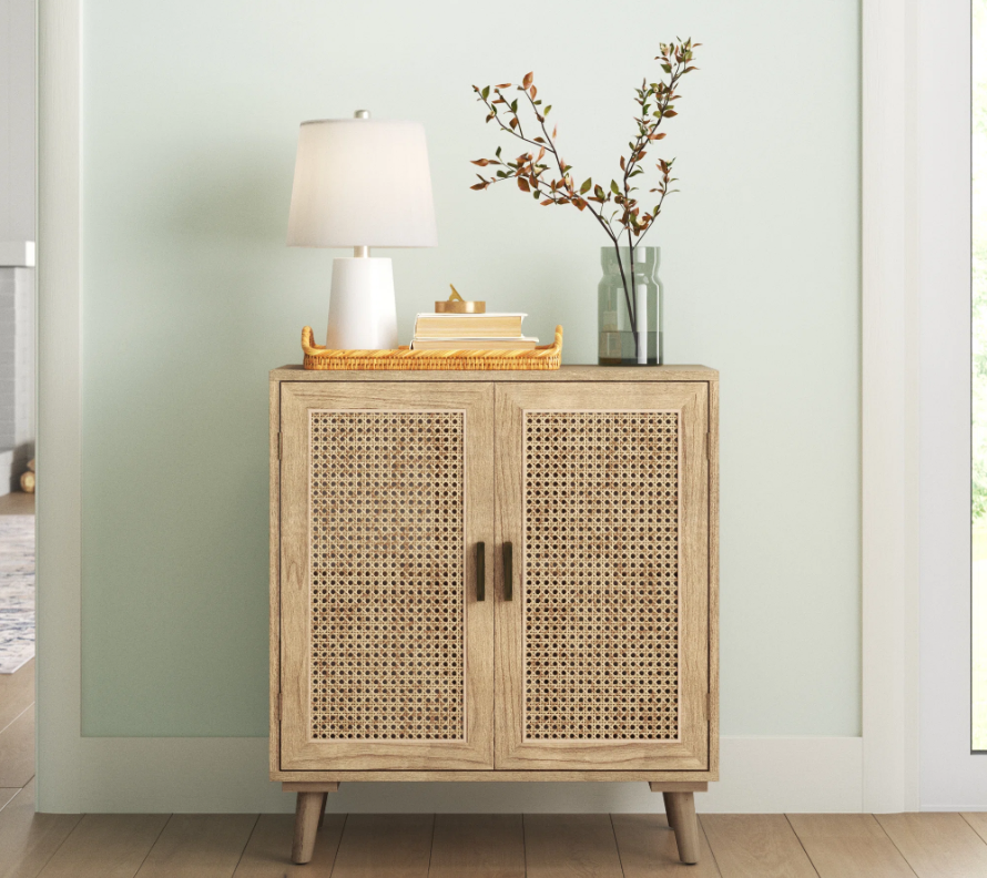 Cane Console Cabinet dupe