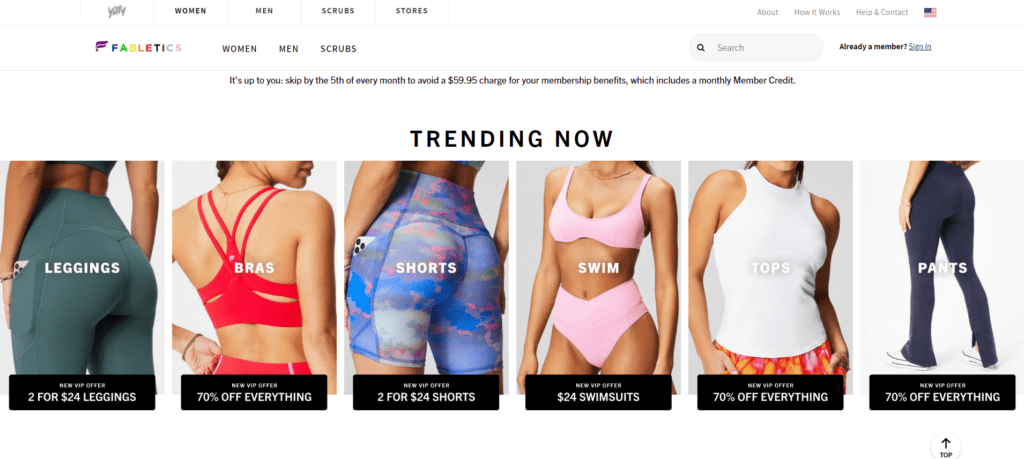 Similar brands to Fabletics