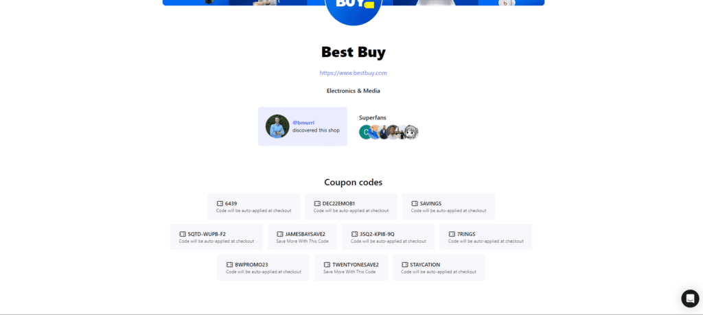 Best Buy Coupon Codes on Carrot