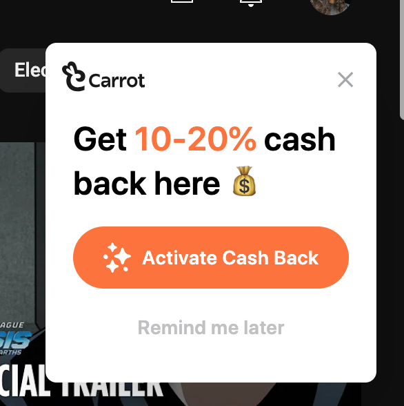 Carrot's Chrome Extension