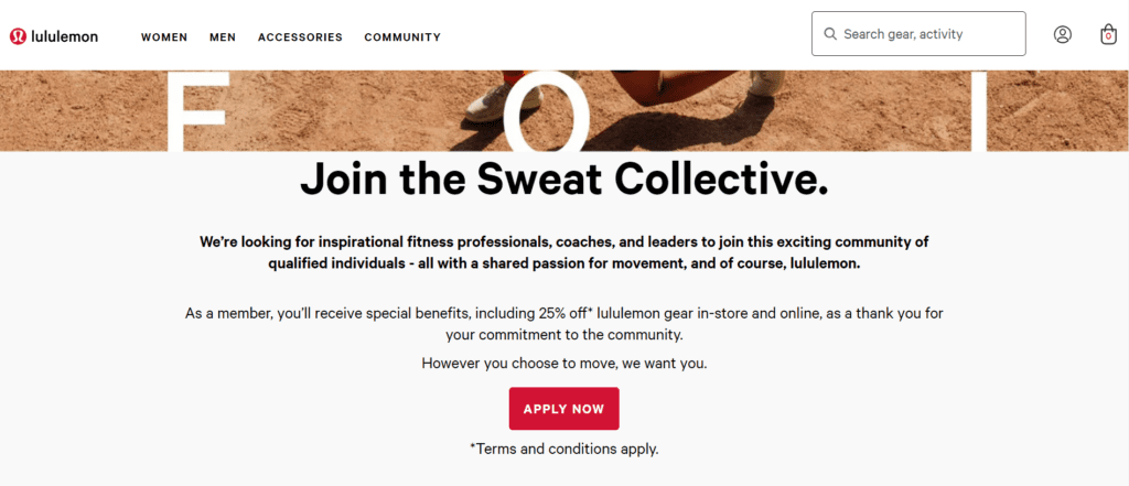 Join the Sweat Collective Program