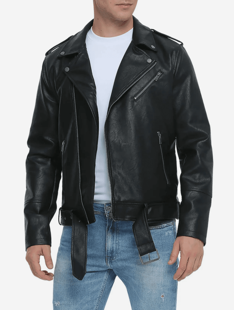 Leather Bomber Jacket male