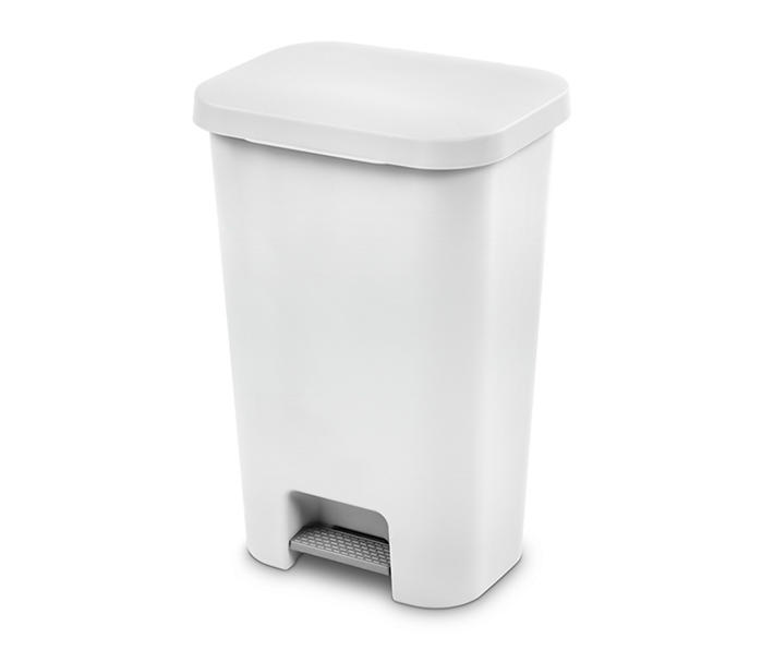 White Step-On 11.9 Gallon Waste Can