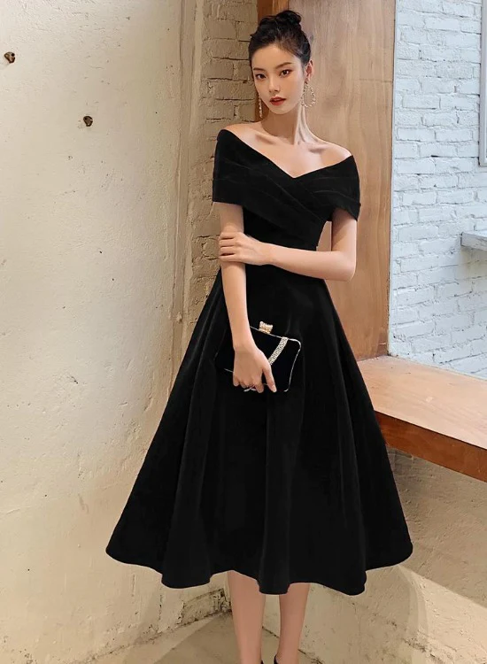 Black Off-Shoulder Dress