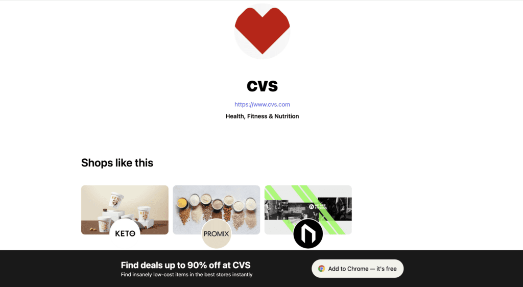 CVS Store on Carrot