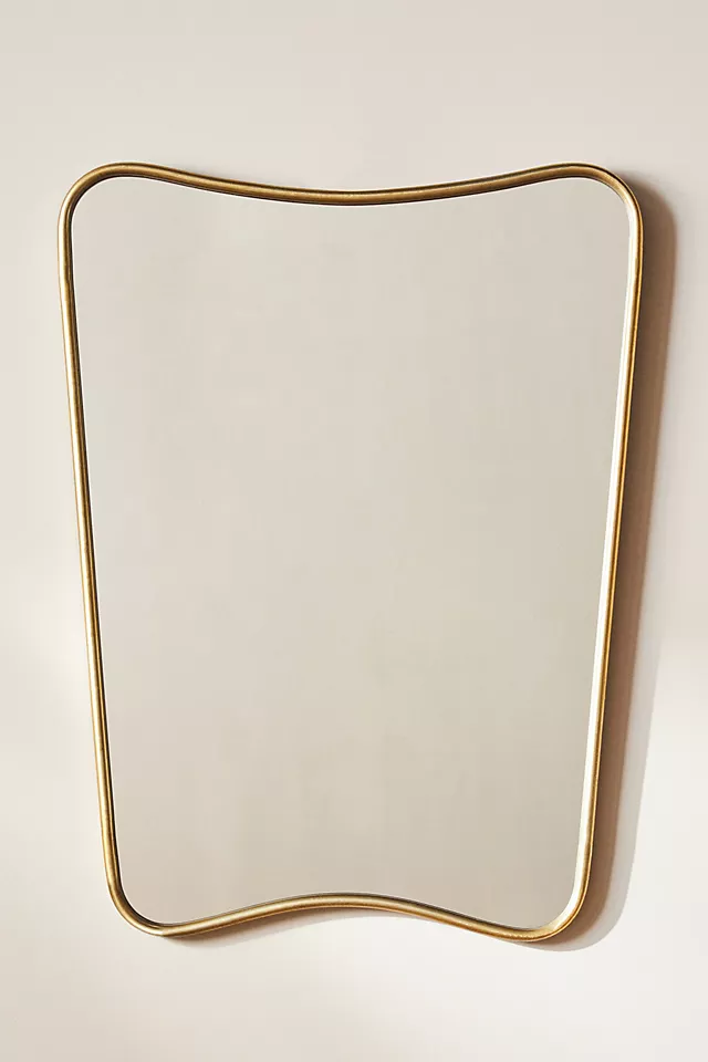 Daphne Mid-Century Modern Gold Mirror