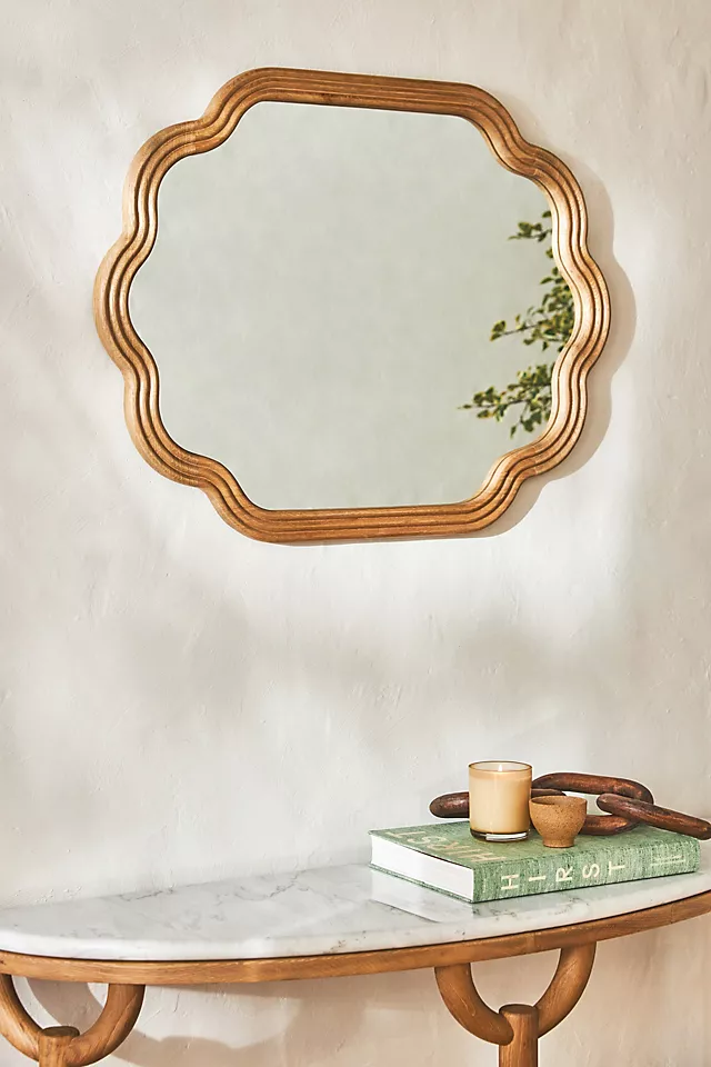 Gold Quatrefoil Wall Mirror
