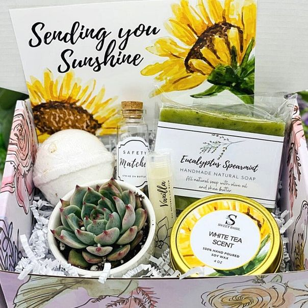 SweetBasilCo Succulent Gift Box