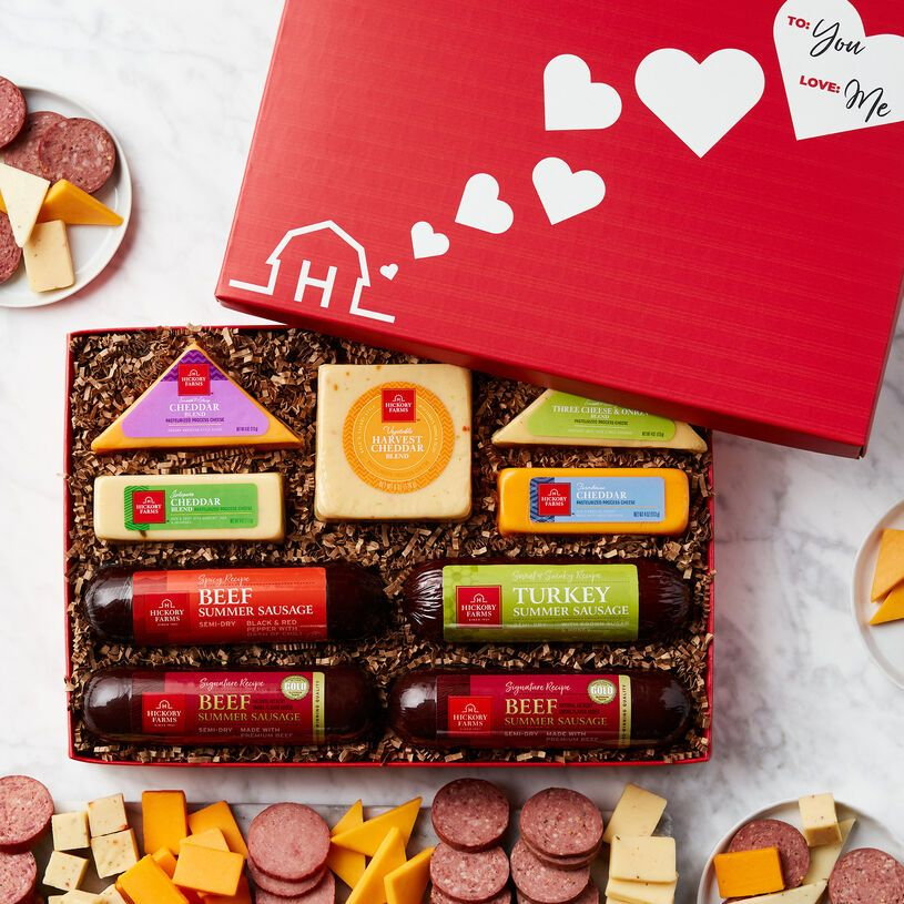 Valentine's Day Valentine's Day Cheese & Sausage Lover's Gift Box